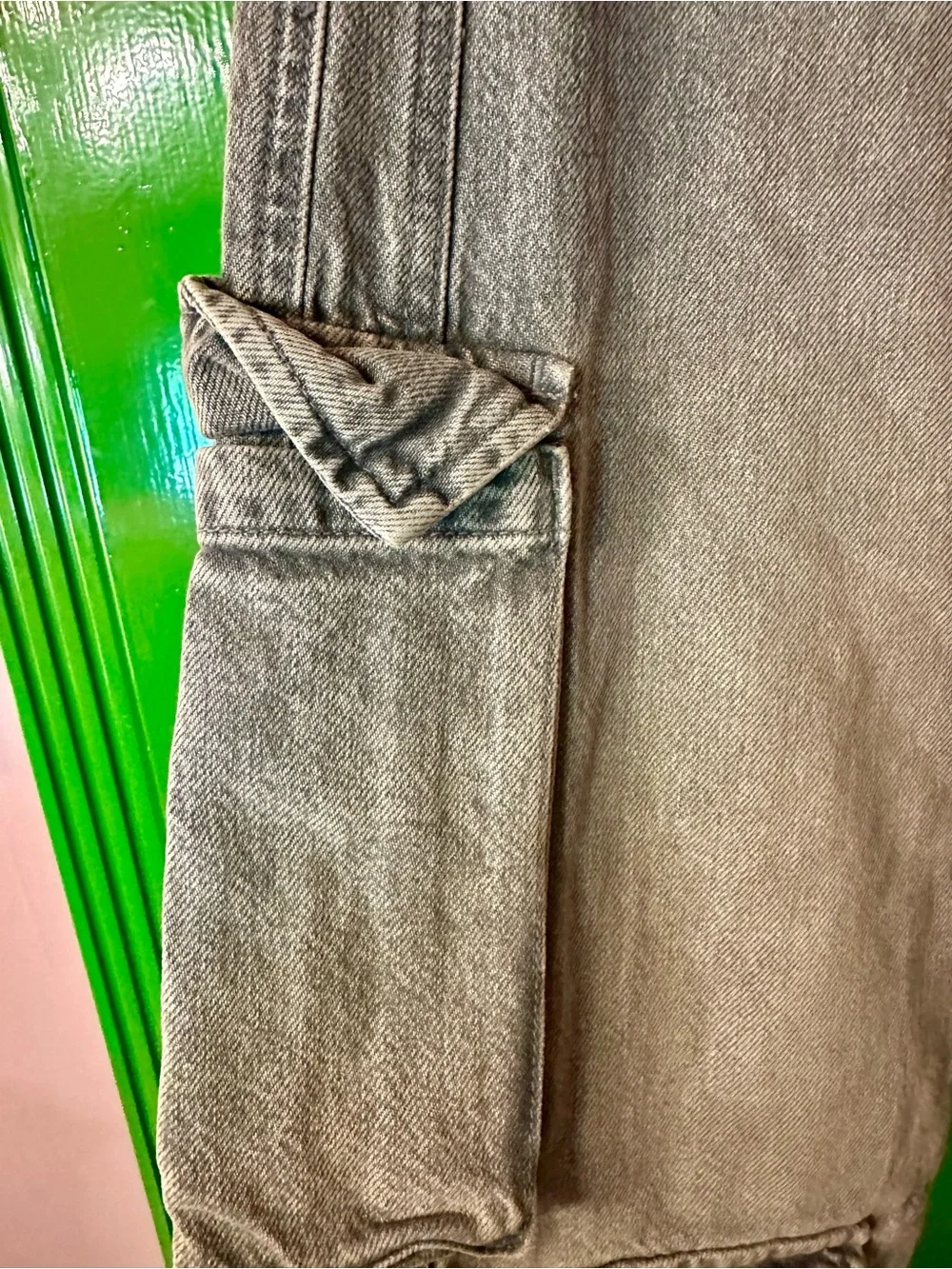 Zara Cargo Jeans in Washed Black - Picture 4 of 6